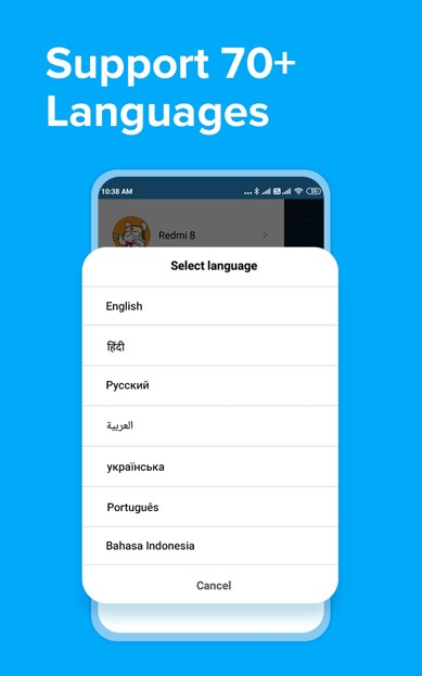 shareme app languages